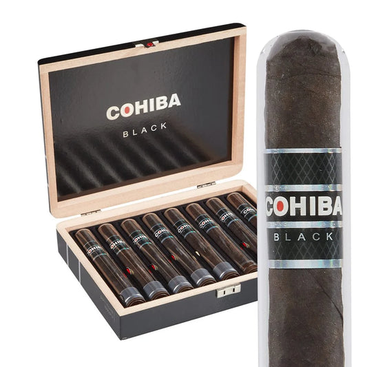 Cohiba Black Robusto Crystal Tubos (5.5"x50) Box of 8