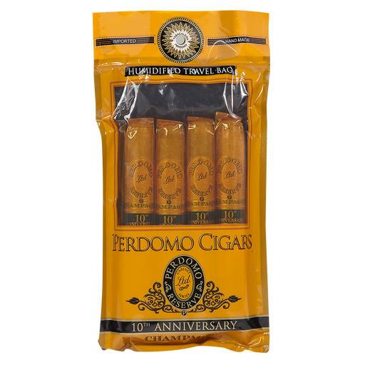 Perdomo 4-Pack Champagne Humidified Sampler Epicure (6”x54)