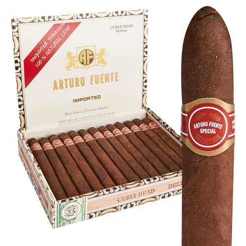 Arturo Fuente Curly Head Deluxe Lonsdale Maduro (6.5x43) Box of 25