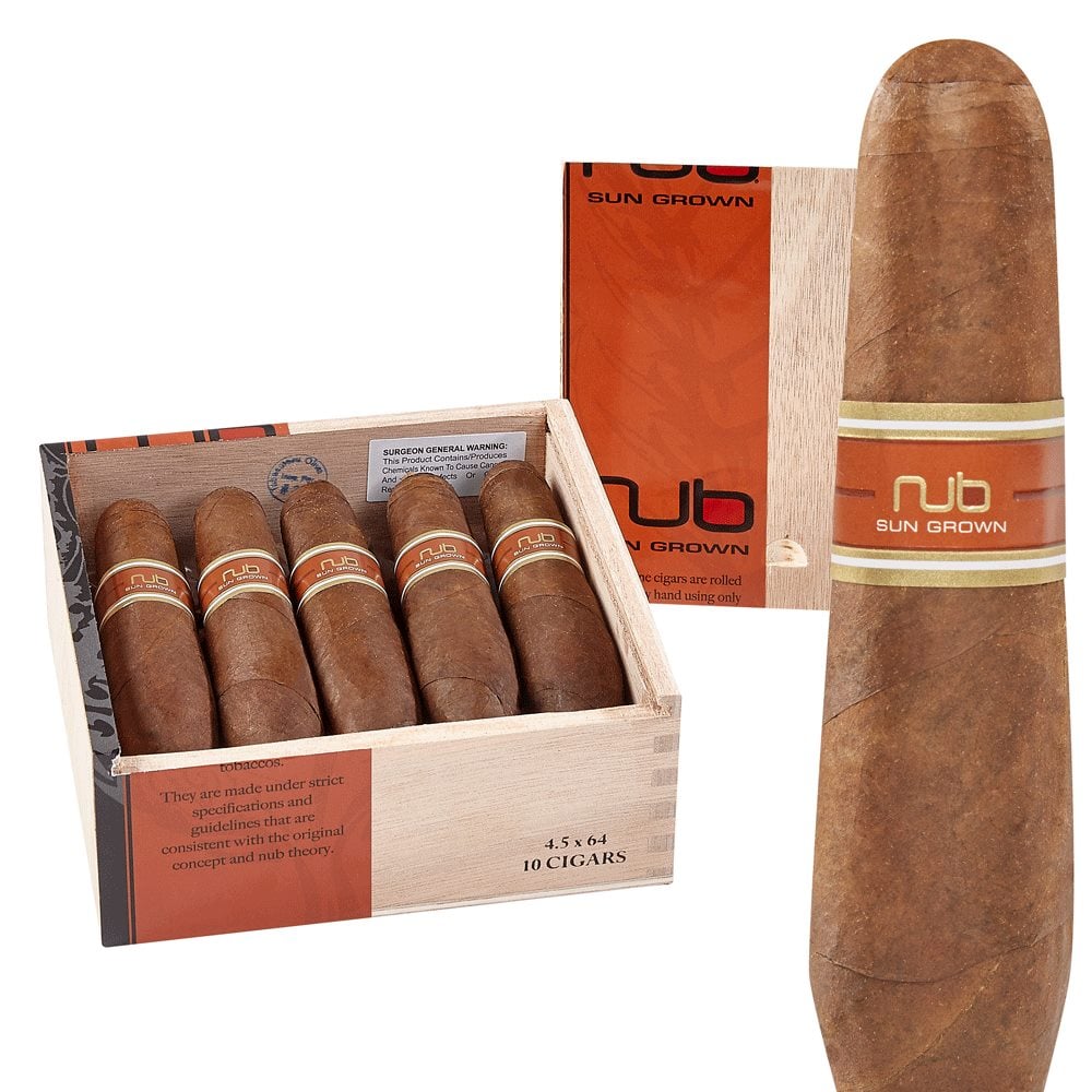 Nub Habano Sun Grown Double Perfecto (4.5"x64) Box of 10