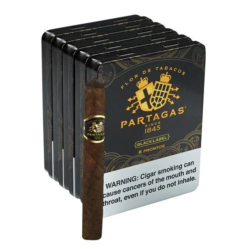 Partagas Black Label  PRONTO TIN (4.2" X 36) [5/6] PACK OF 30