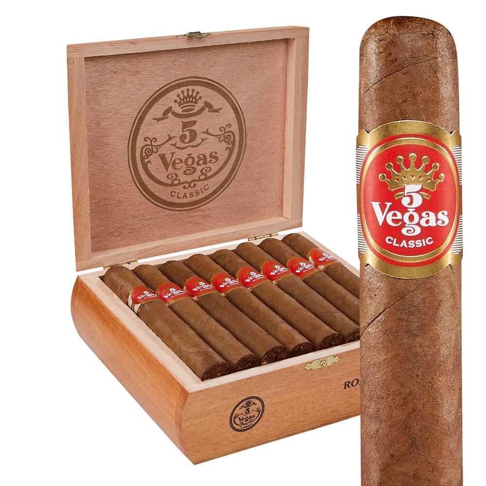 5 Vegas Classic Robusto 5.0"x50 Box of 25