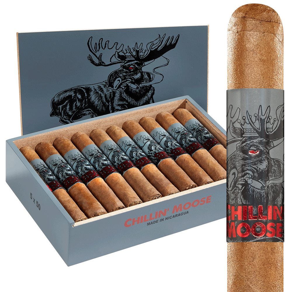 Chillin' Moose Robusto 5.0"x50 Box of 20